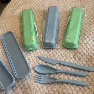 Cutlery Sets blue & green